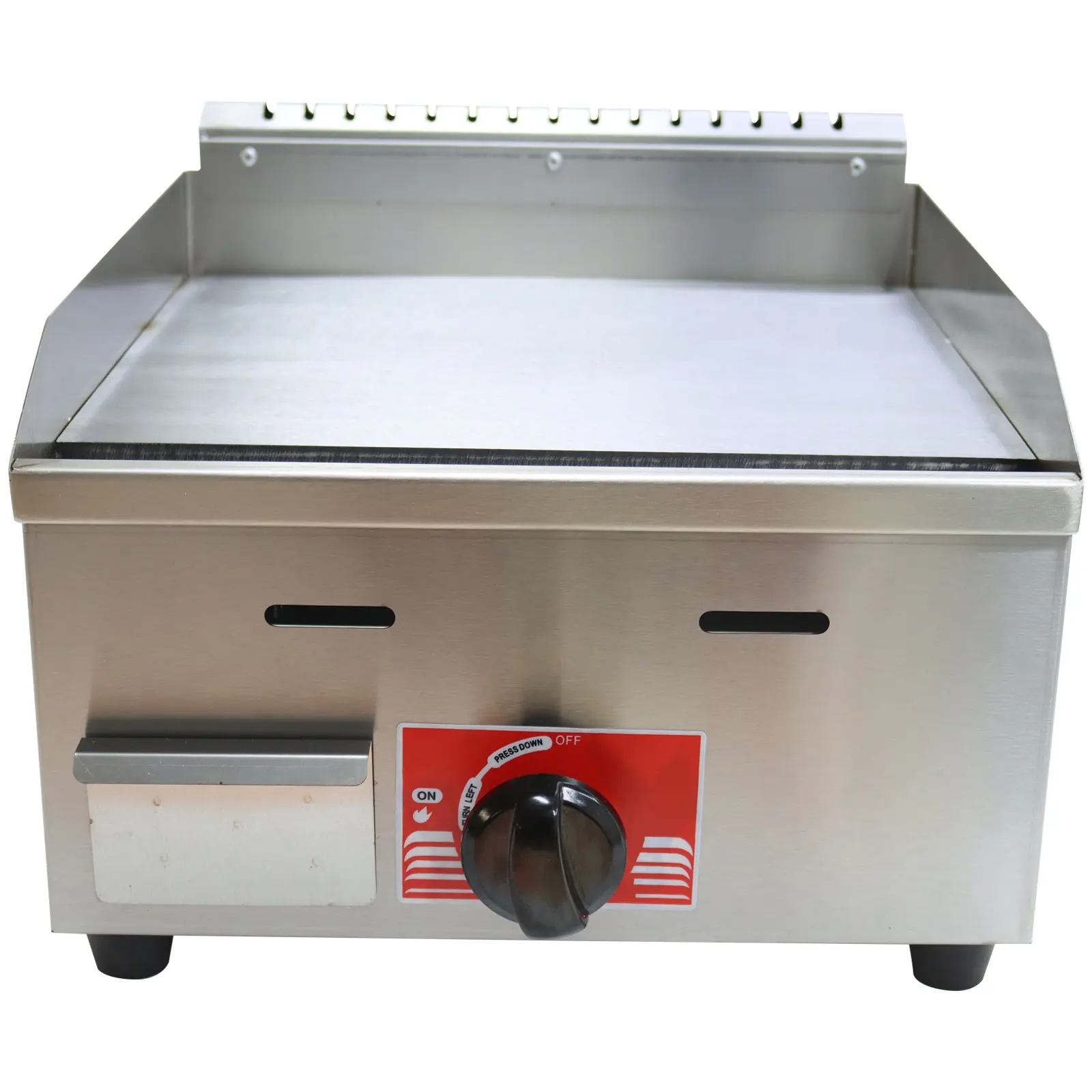 YOKOMA Heavy Duty Stainless Steel Commercial Gas Griddle, Flat Top Cooking Griller for Commercial Kitchen Use