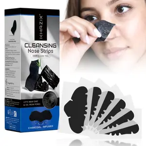 Natural Charcoal Nose Strips for Gentle Deep Cleansing, Removing Blackheads & Acne, Bamboo Charcoal Pore Cleanse Without Irritation, Clear, Nasal Cleansing Product