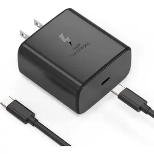 2025 New 45W Super Fast Charger USB C Android Phone Charger Fast Charging Replacement for Samsung Galaxy S25/S25 Ultra/S25+/S24 Ultra/S24/S24+/S23 Ultra/S23/S22/S20/S21/Note 10,Galaxy Tab, 6ft C Cable