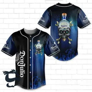 Skull With Don Julio Baseball Jersey Baseball Jersey Shirt Couple Jersey Gift For Him Gift For Her