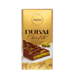 Dubai Chocolate Bar - Chocolate Bar with Sugar, Dessert Snack, Perfect for Enjoying Anytime Bonbon Cocoa Flavor