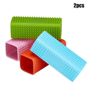 Pet Hair Remover Set, Block Roller Cleaner, Hollow Silicone Brush, Suitable for Sofa Car Interior Furniture Carpet Bedding Fabric