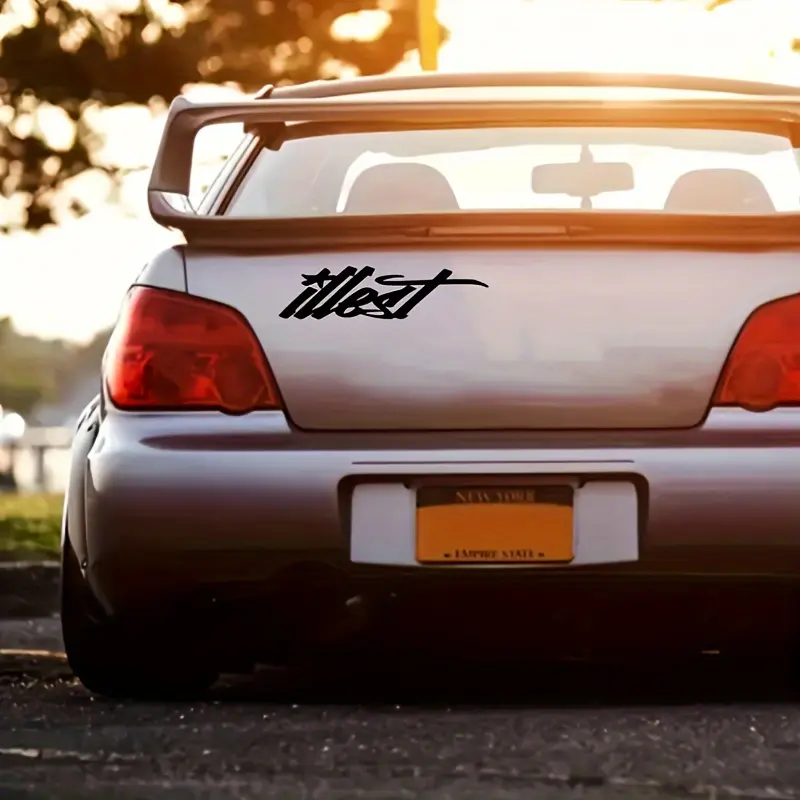 1PC Decor Trendy Street Style – fits modified cars, street-style backpacks. Has a trendy street texture; adds cool "illest" details.