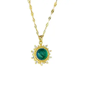 Temperature Sensing Color Changing Handmade Mood Stone Necklace