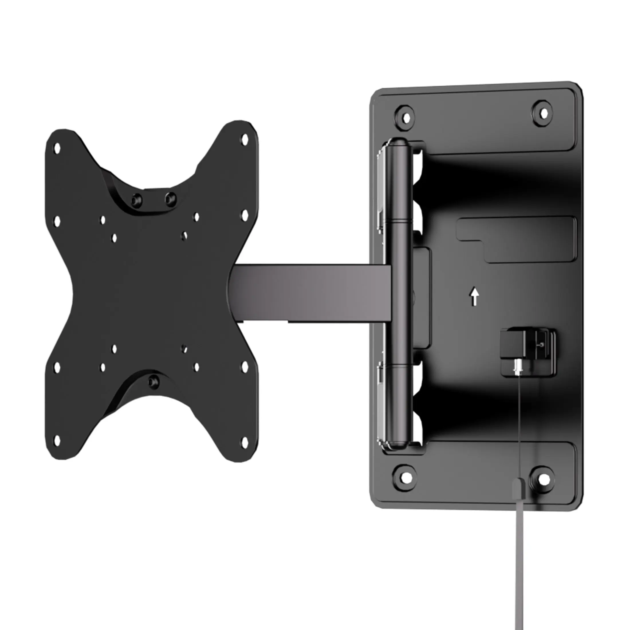 Mount-It! RV and Trailer TV Wall Mount with Lockable Arm Full Motion Tilt Swivel Extend Retract for TVs 23 to 42" 77lbs Capacity, Edge Mount Arm Tv Stands & Wall Brackets, Easy Install Tv Stands & Wall Brackets