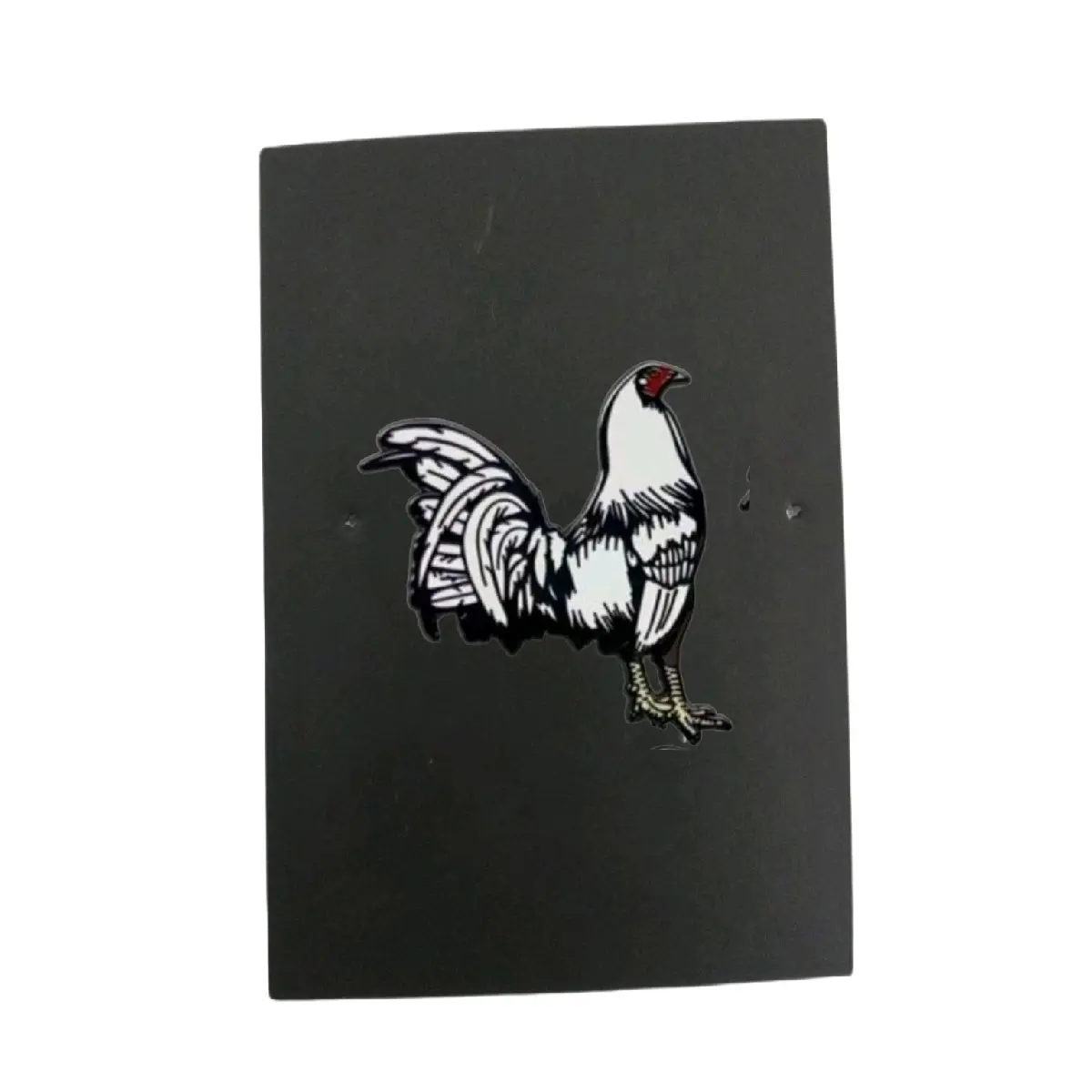broche para gorra rooster white pin custom pins para gorras