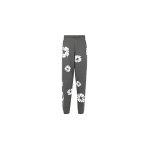 Rhinestone Cotton Wreath Sweatpants "Vintage Black" DT029