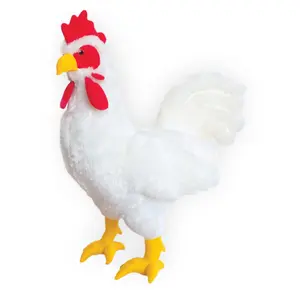 Real Planet™ White Chicken Realistic Plush Stuffed Animal
