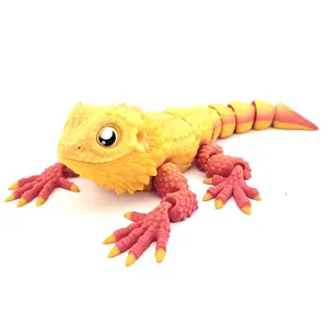 Prospect 3D - 3D Printed Bearded Dragon – Realistic 8" x 11" Articulated Model