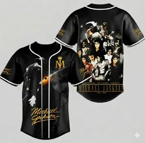 MJ Retro Baseball Jersey – King of Pop Style Streetwear