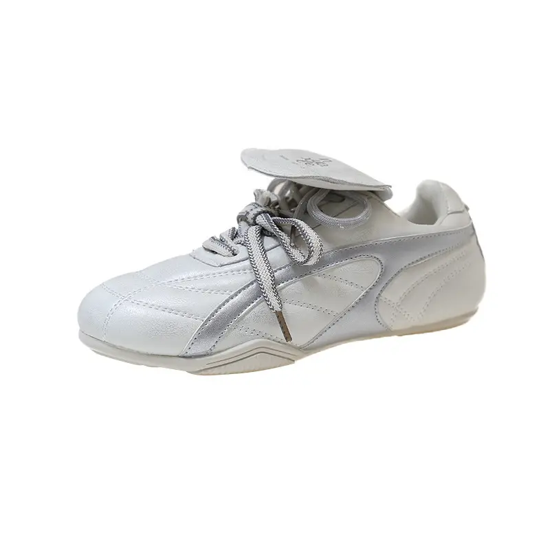 Women's Flip‑Top German‑Training Shoes, New Arrivals for Spring 2026, Versatile Soft‑Sole Lightweight White Shoes, Casual Sneakers, Flat Shoes