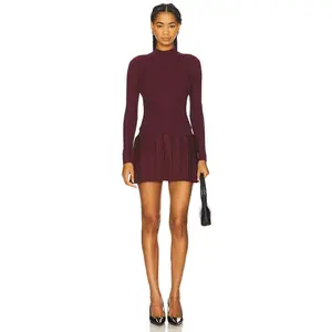 retrofete Devika Knit Dress in Metallic Pinot
