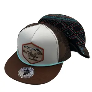 De Rancho Dessert Cowboy Hat (White/Brown) DR309