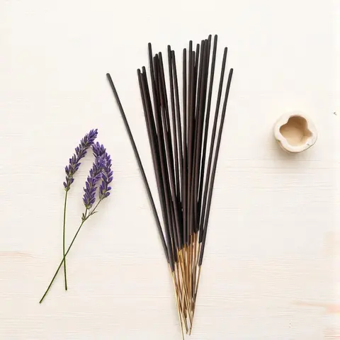 20-Pack Scented Incense Sticks - Hand-Dipped with Essential Oils (Coconut Mahogany, Midnight Amber Mix + Lemon), Relaxing Smoke for Cozy Vibes, Aromatherapy for Home Fragrance, Ideal Gift for Self-Care Lovers
