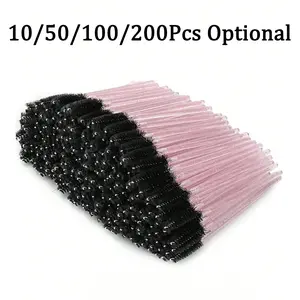 Disposable Eyelash Brush with Storage Container, Bendable Eyebrow Spoolies, Lash Brush for Lash Extensions, Eyebrow Spoolie, Castor Oil Brushes, Makeup, Cosmetics Makeup Tools