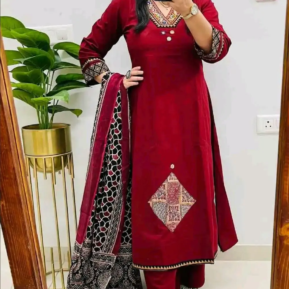 3 piece long Anarkali Outfit