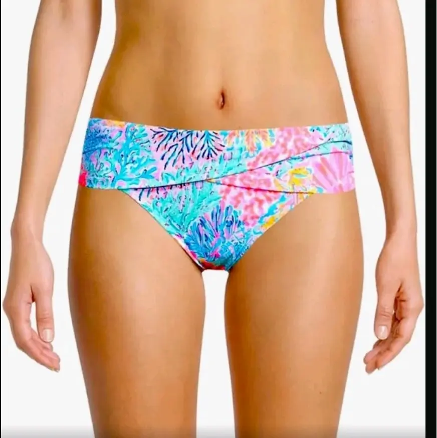 Lilly Pulitzer Cay Bandeau Swim Top Sarong Bottom Splashdance size 0 (02049B) Brand new