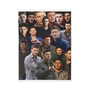 Jensen Ackles Velveteen Plush Blanket, Dean Winchester Supernatural Ultra Soft Blanket For Movie Fan, Cozy Blanket for Home and Gift, Sofa Blanket