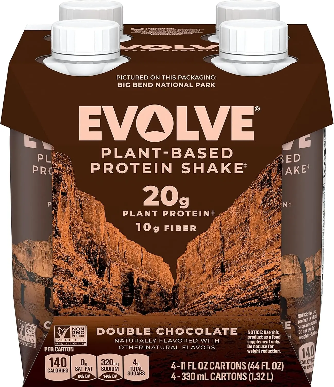 Evolve, Protein Shake Classic Chocolate, 11 Fl Oz, 4 Pack