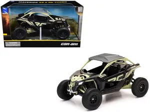 Can-Am Maverick X3 XRC Turbo ATV Tan and Black with Silver Top 1/18 Diecast Model by New Ray