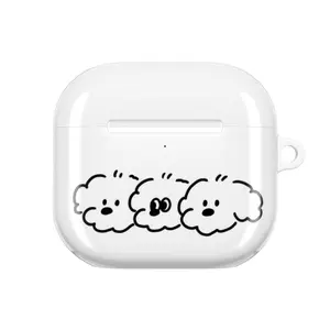Three Dogs Cute Bow AirPods 1 2 3 4 Pro Pro2 Pro3