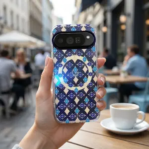 For Google Pixel 9 10 Pro XL 9A 10A Clear Bling Diamond Magnetic Phone Case IMD Double Print Cover