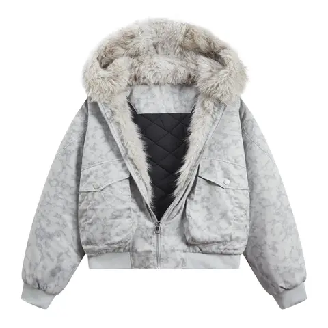 Men's New Trendy Cotton Jacket Casual Loose Streetwear Coat for Everyday Wear & Casual Occasions Comfortable Soft Breathable Material Menswear Outfit