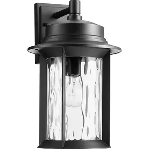 Charter One Light Outdoor Lantern Textured Black