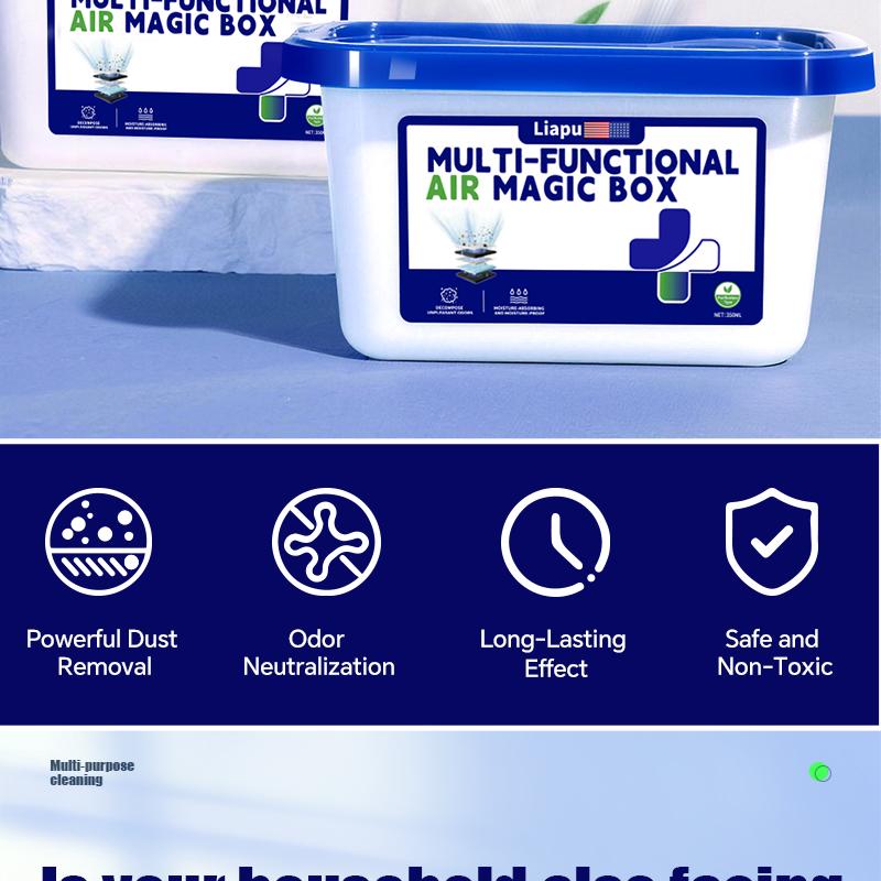 Liapu Air Purifying Box - Multi-Functional Odor Eliminator with Wide Coverage, Perfect for Removing Smells in Home, Office, and Car Interiors, No Trace Formula