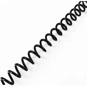 100 Pack Plastic Spiral Binding Coils, 7mm (9/32"), 35 Sheet Capacity, 4:1 Pitch, Black, 48 Loops, for Letter Size, for Students and Coworkers