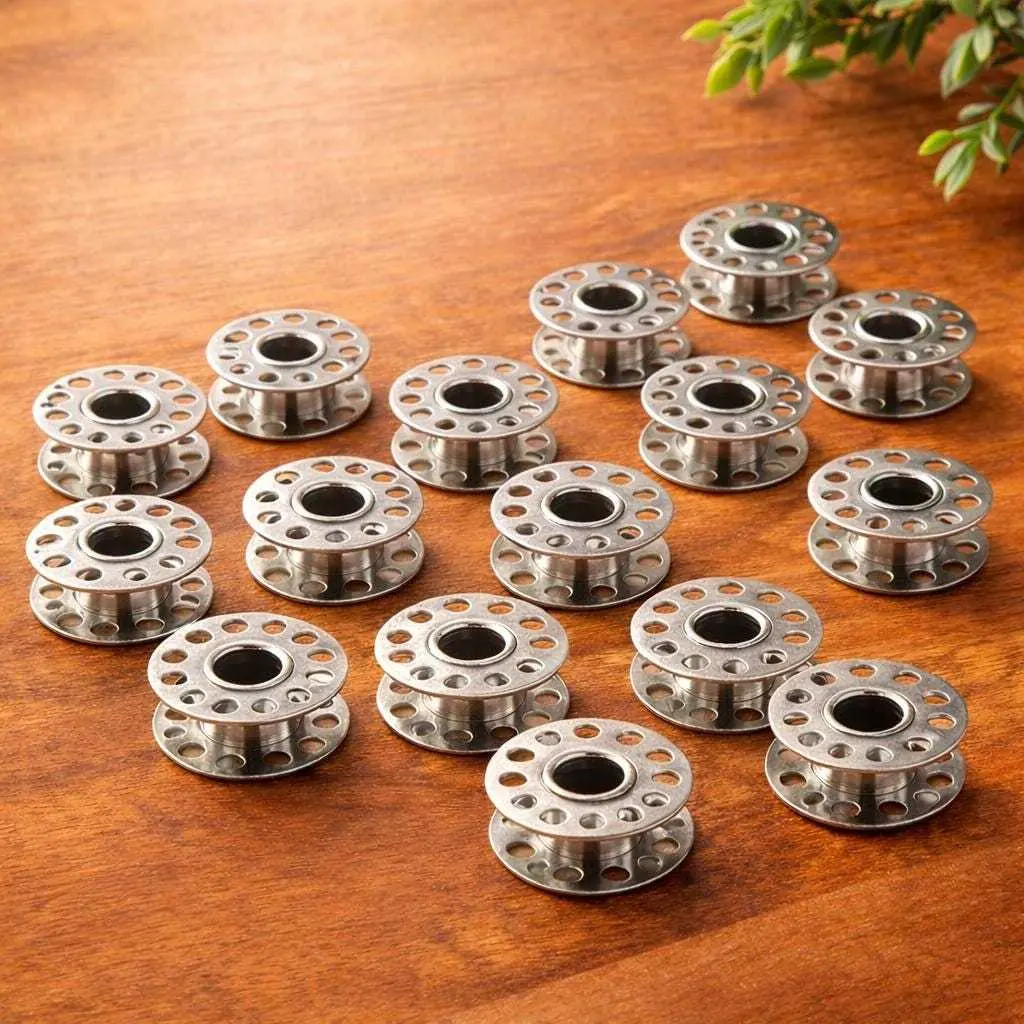 Durable Metal Bobbins Set for Seamless Sewing