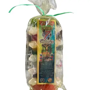 VELA Candle 7 Potencia 7 Powers 21 Mecha 21 wick Santeria Spells Egun Osha Palo Santo