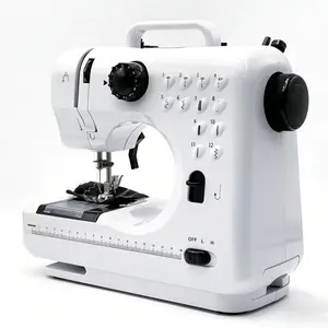 Mini Portable Household Sewing Machine Lockstitch Buttonhole 505 Semi Automatic Multifunctional Desktop