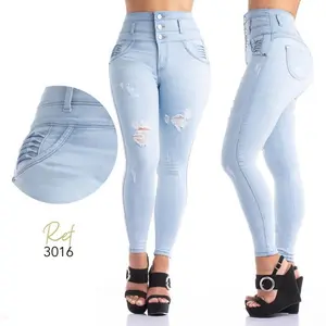 Jeans Colombiano Levantacola 3016