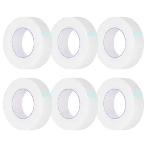 6 Rolls Adhesive Eyelash Tape, Breathable PE Lash Tape,Eyelash Extension Supplies - 9 m/10 Yard Each Roll (Transparent)