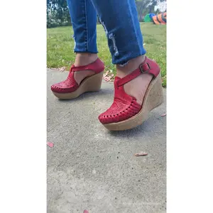 Natasha Mexican wedges/Mexican huarache//Mexican wedge sandal//Mexican heels//Huarache mexicano//Mexican sandal//Wedges for women