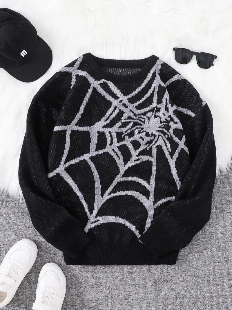 spider sweater blue - TikTok Shop