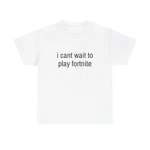 Funny Fornite T-Shirt- Unisex Heavy Cotton Tee, Casual Graphic Shirt, Everyday Wear Tee