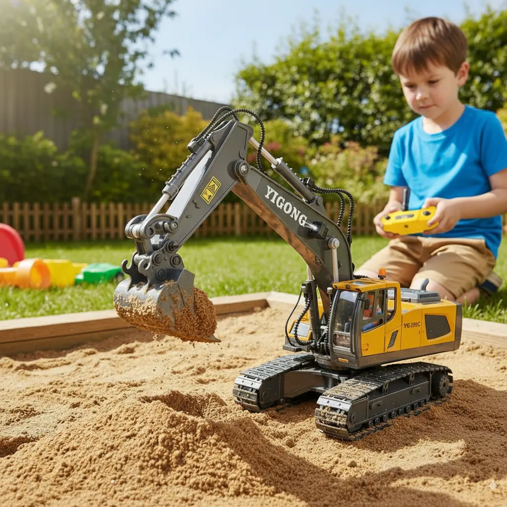 【Akeleo】Super-intelligent,Super-simulated, Super-simple operation, Rechargeable engineering vehicle series, mutually functional coordination, partially made of metal,Halloween&Christmas gifts summerwins