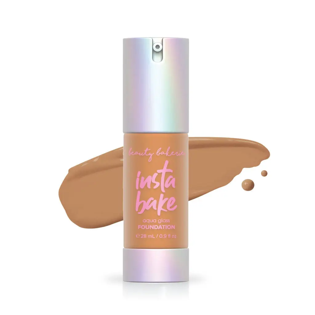 323 W InstaBake Aqua Glass Foundation