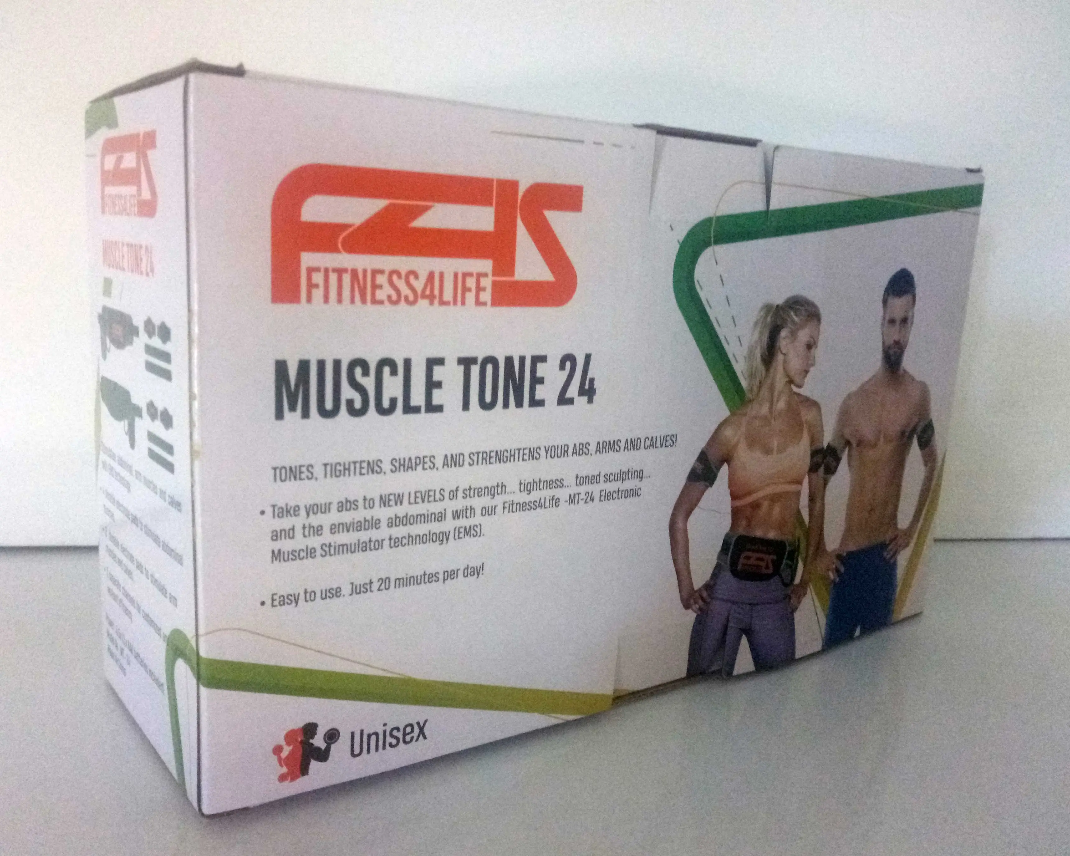 Fitness4Life Muscle Tone 24 Unisex - Tones Tightens Shapes and Strengthens Arms and Abdomen with EMS Technology