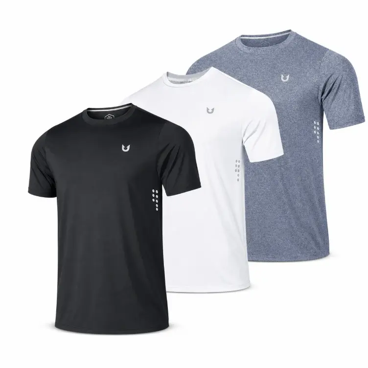 NORTHYARD 3-Pack Men's Athletic T-Shirt Quick-Dry 4-Way Stretch Breathable Gym Running Workout Tee Odor Resistant Lightweight summer walker outfit chicago