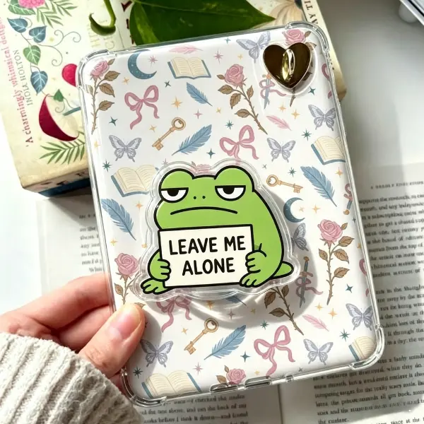 Leave Me Alone Grumpy Frog MagSafe Phone Grip, Funny Sarcastic Frog PopSocket, Introvert Mood Accessory, Relatable Humor Gift for Best Friend, TikTok Viral Merch