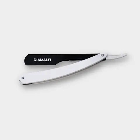 DIAMALFI Straight Razor for Men – Precision Beard Lineup Shaving Tool with Comfortable Grip and Replaceable Blades for Sharp, Clean Edges – Professional Barber Razor for Grooming & Styling