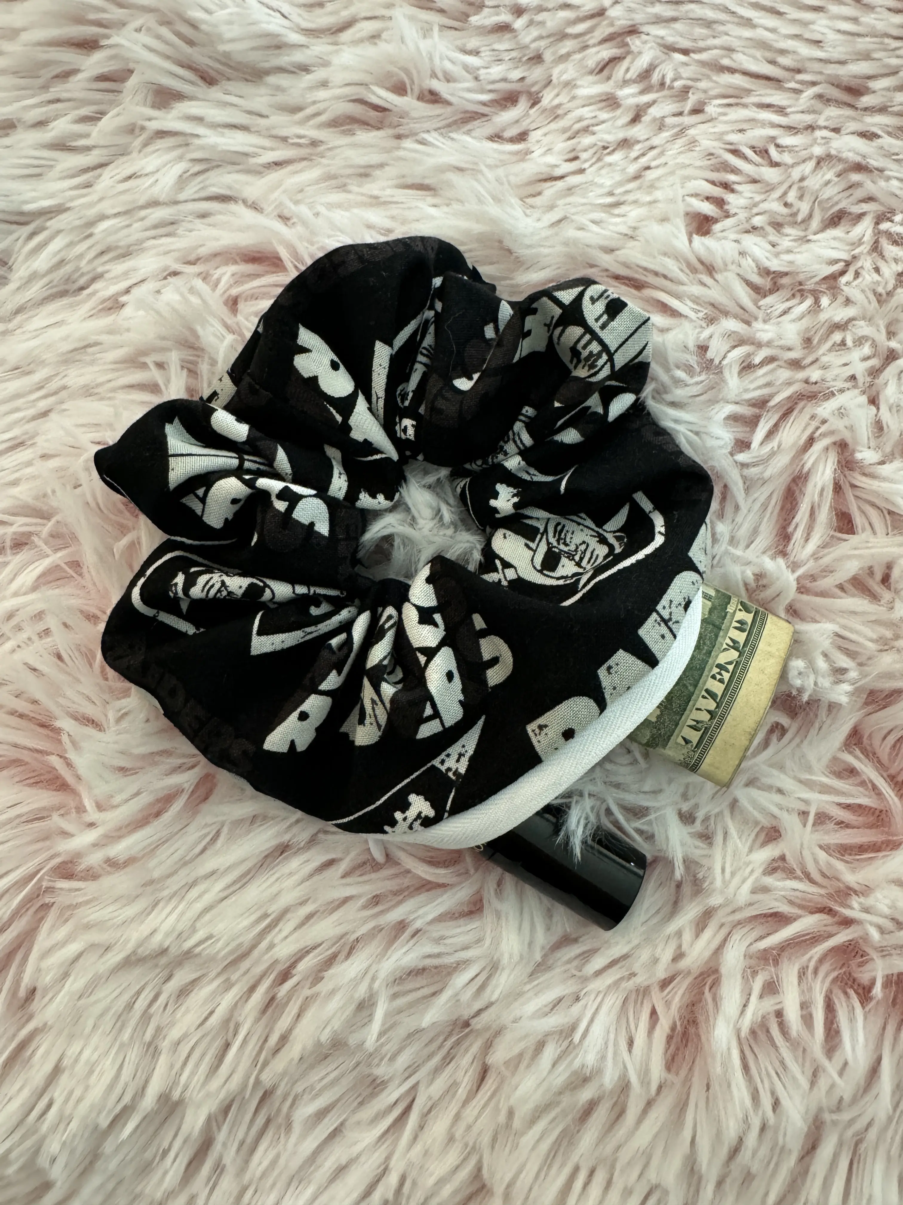 Football Zipper Scrunchie