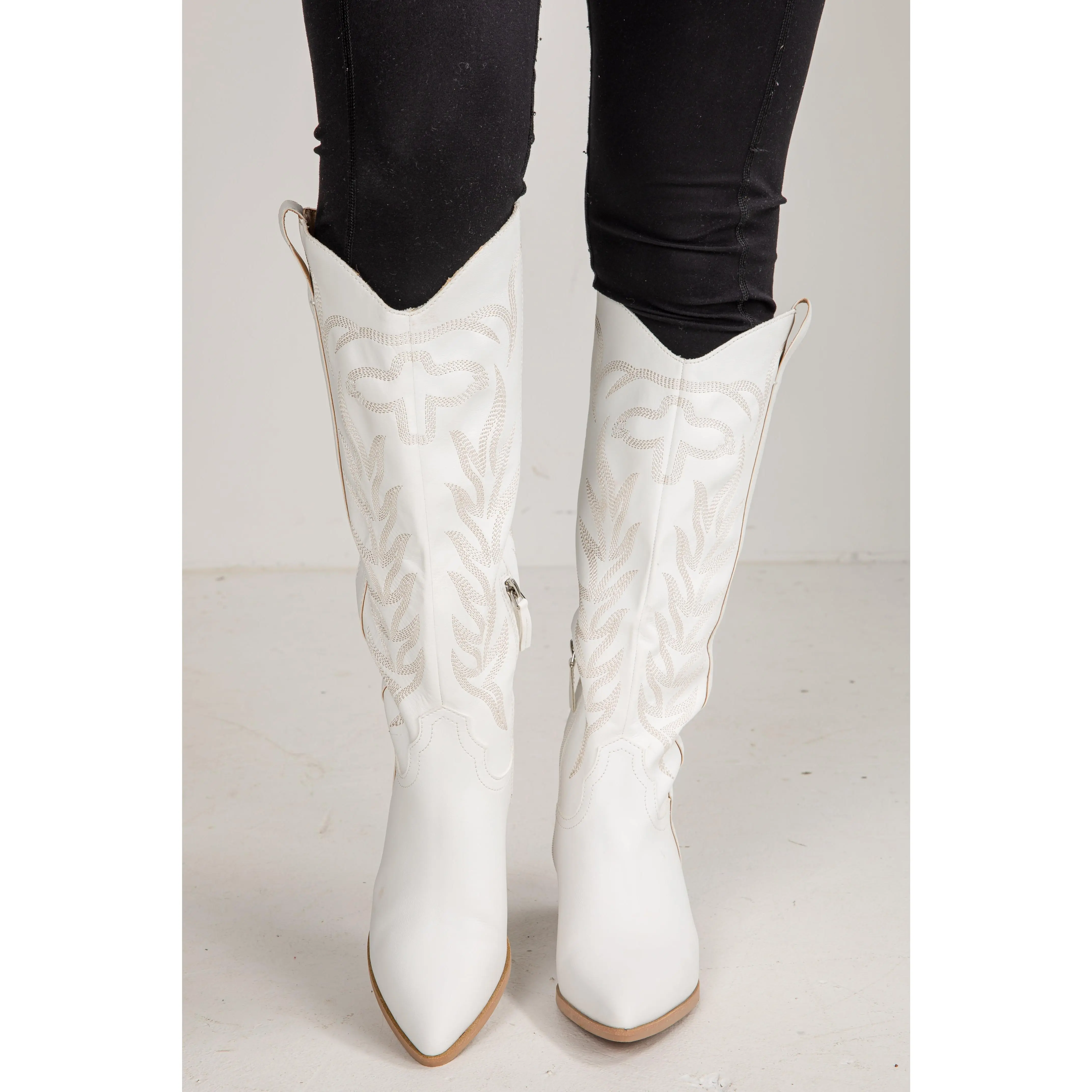 From Here On Out White Western Boots