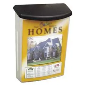 Deflect-O Corporation DEF Outdoor Literature Organizer- 10in.x4-.50in.x13-.13in.- Black-Clear