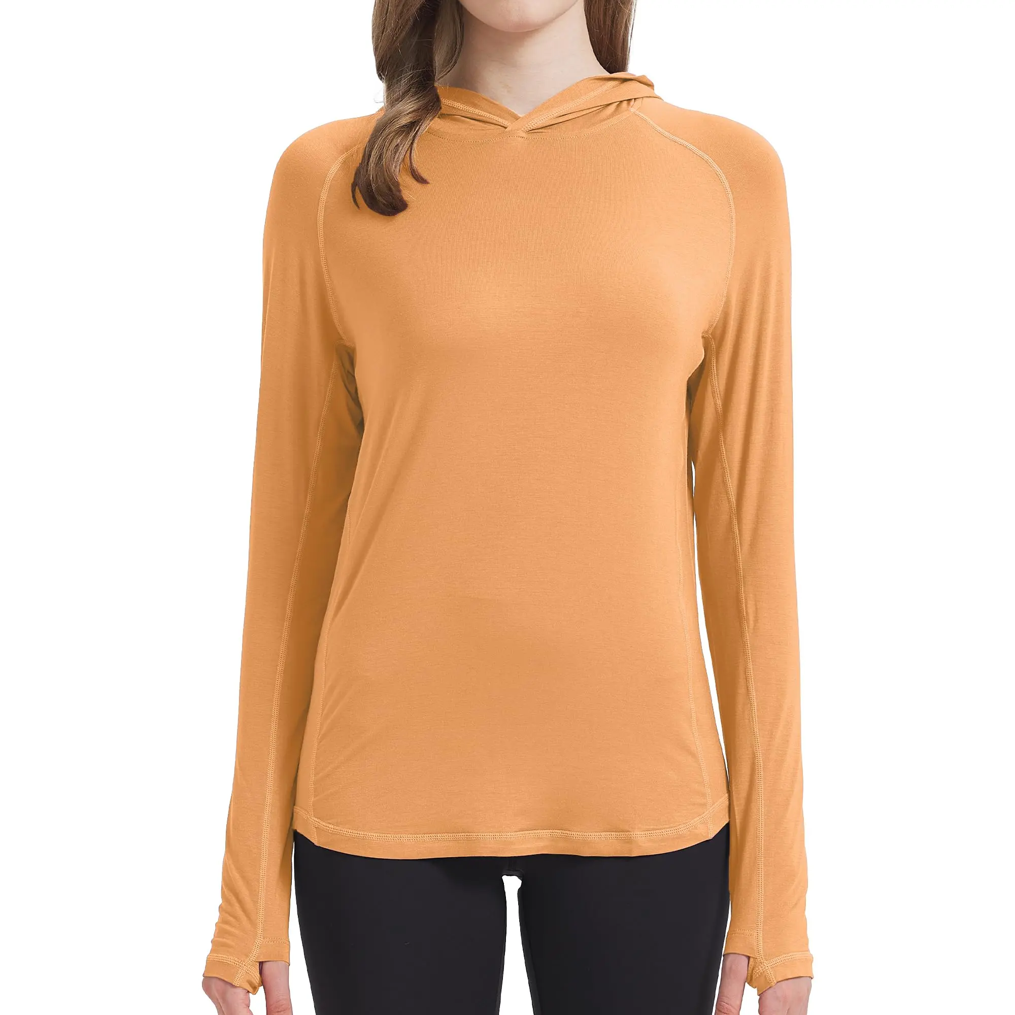 NETDRAW Women's Ultra-Soft Bamboo Viscose Hoodie UPF 50+ Sun Protection Long Sleeve Shirt