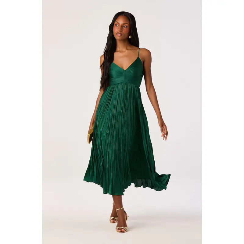 Maeve Pleated Midi Dress