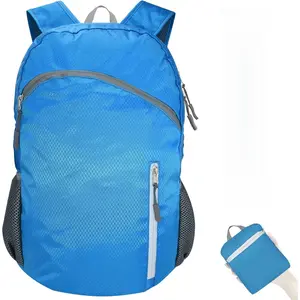 35L Foldable Waterproof Backpack For Outdoor Sports Travel Inside Wet Clothes Compartment Packable For Multiple